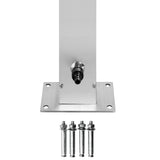 vidaXL Outdoor Shower with Brown Base 225 cm Stainless Steel