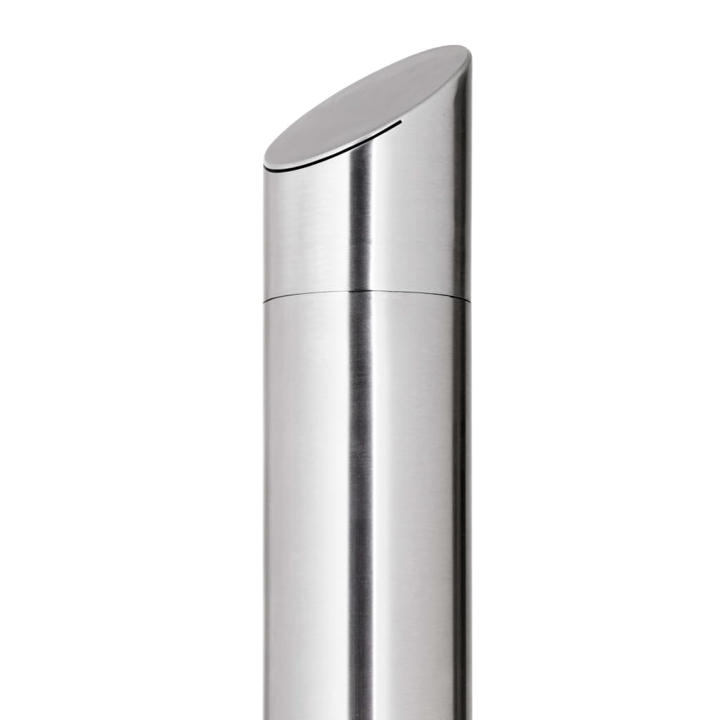 vidaXL Outdoor Shower with Brown Base 225 cm Stainless Steel