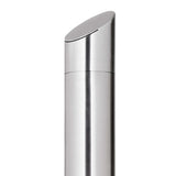 vidaXL Outdoor Shower with Brown Base 225 cm Stainless Steel
