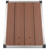 vidaXL Buitendouche met bruine basis 220 cm aluminium