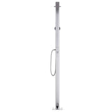 vidaXL Buitendouche met bruine basis 220 cm aluminium