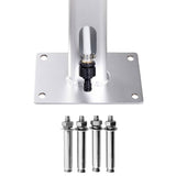 vidaXL Buitendouche met bruine basis 220 cm aluminium