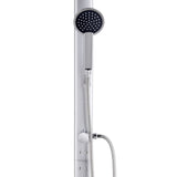 vidaXL Buitendouche met bruine basis 220 cm aluminium