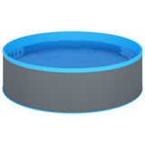 vidaXL Piscine Splasher avec skimmer suspendu et pompe 350x90 cm blanc