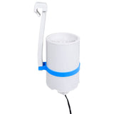 vidaXL Piscine Splasher avec skimmer suspendu et pompe 350x90 cm blanc
