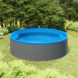 vidaXL Piscine Splasher avec skimmer suspendu et pompe 350x90 cm blanc