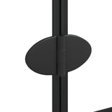 vidaXL Foldable Shower Screen 80x140 cm Black