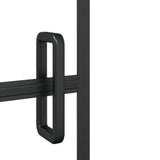 vidaXL Shower Screen 80x140 cm ESG black