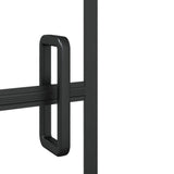 vidaXL Shower screen 80x140 cm ESG black