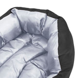 vidaXL Hondenkussen omkeerbaar en wasbaar 65x50x20 cm grijs en zwart