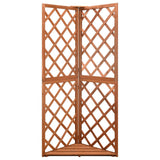 vidaXL Latwerk hoekmodel 50x50x145 cm massief vurenhout