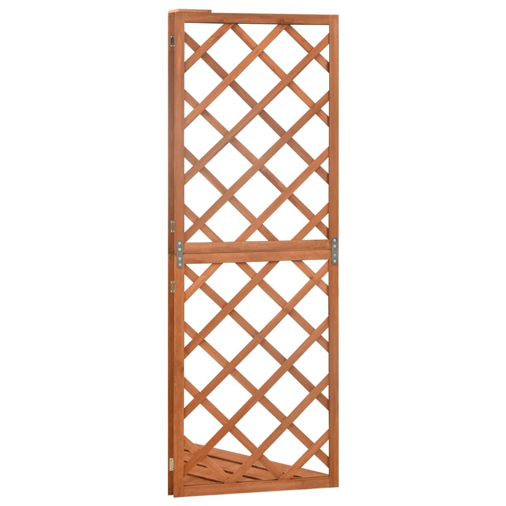 vidaXL Latwerk hoekmodel 50x50x145 cm massief vurenhout