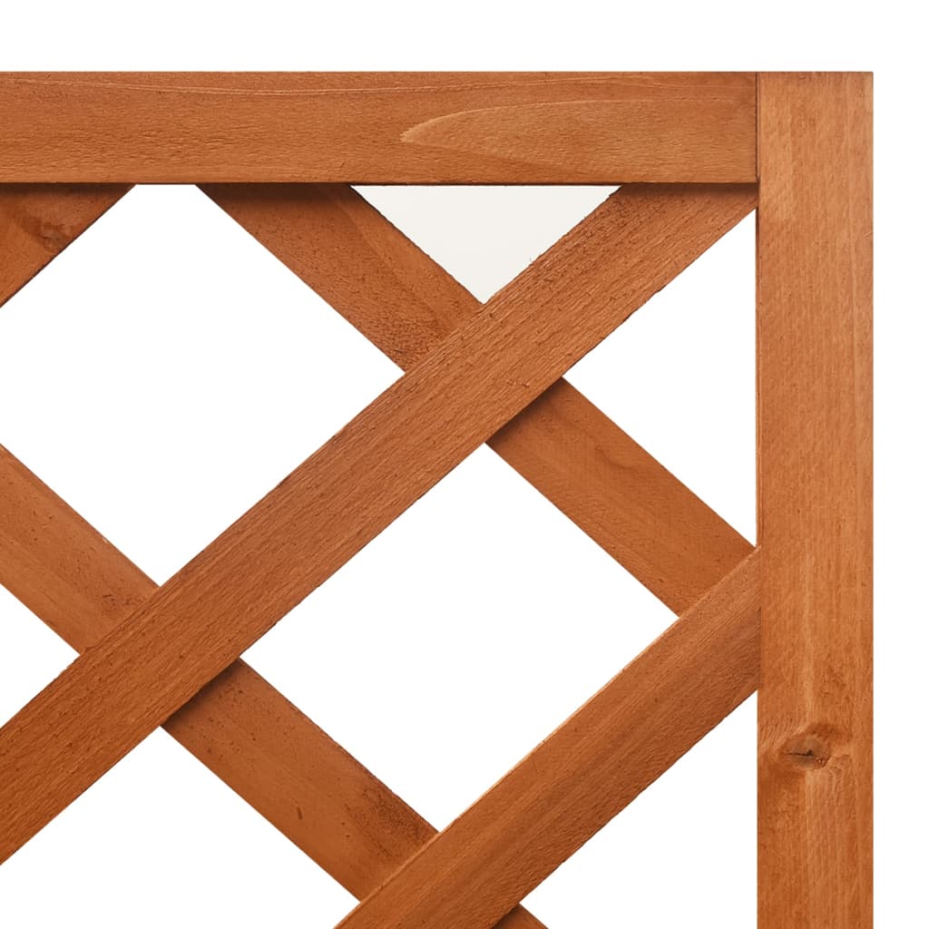 vidaXL Latwerkplantenbak hoekmodel 40x40x150 cm massief vurenhout