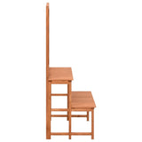 vidaXL Plantenrek met latwerk 70x42x115 cm massief vurenhout