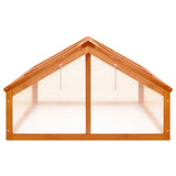 vidaXL Broeikas 114x80x50 cm vurenhout bruin
