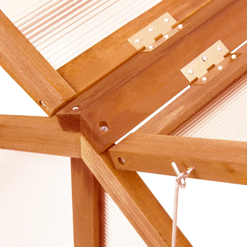 vidaXL Broeikas 114x80x50 cm vurenhout bruin