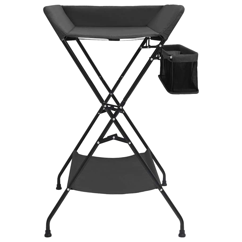 vidaXL Changing Table Iron Light Grey