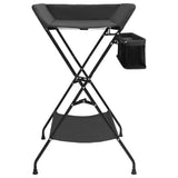 vidaXL Changing Table Iron Light Grey