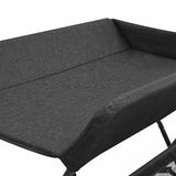 vidaXL Changing Table Iron Light Grey