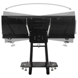 vidaXL ATV Snow Plough 115x38 cm Black