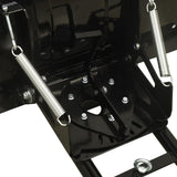 vidaXL ATV Snow Plough 115x38 cm Black