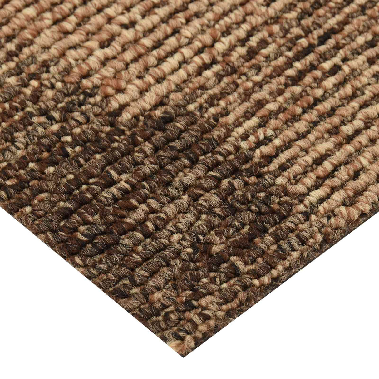 vidaXL Carpet Tiles 20 pcs Brown 50 x 50 cm PP