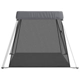 vidaXL Baby Playpen with Mattress Linen Light Grey