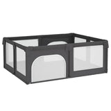 vidaXL Baby Wardrobe with 2 Doors Oxford Fabric Light Grey