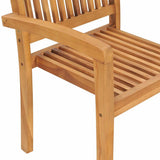 vidaXL 5-piece Garden Dining Set Solid Teak Wood
