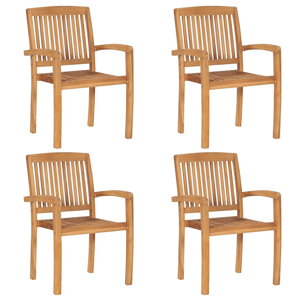 vidaXL 5-piece Garden Dining Set Solid Teak Wood