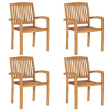 vidaXL 5-piece Garden Dining Set Solid Teak Wood