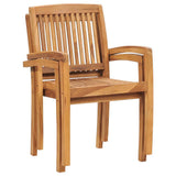 vidaXL 5-piece Garden Dining Set Solid Teak Wood
