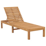 vidaXL Sun Loungers 2 pcs Solid Teak Wood