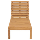vidaXL Sun Loungers 2 pcs Solid Teak Wood