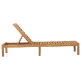 vidaXL Sun Loungers 2 pcs Solid Teak Wood