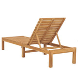 vidaXL Sun Loungers 2 pcs Solid Teak Wood