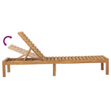 vidaXL Sun Loungers 2 pcs Solid Teak Wood