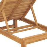 vidaXL Sun Loungers 2 pcs Solid Teak Wood