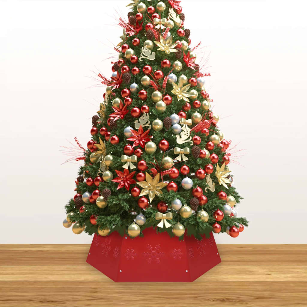 vidaXL Kerstboomrok Ø68x25 cm rouge