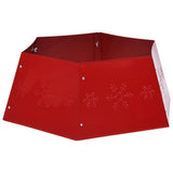 vidaXL Kerstboomrok Ø68x25 cm rouge