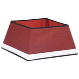vidaXL Christmas Tree Skirt 48x48x25 cm red and white