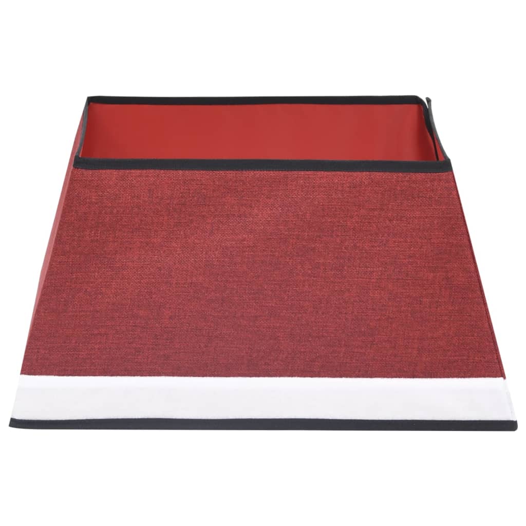vidaXL Christmas Tree Skirt 48x48x25 cm red and white
