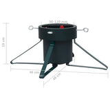 vidaXL Support de flèche 46x46x19 cm noir