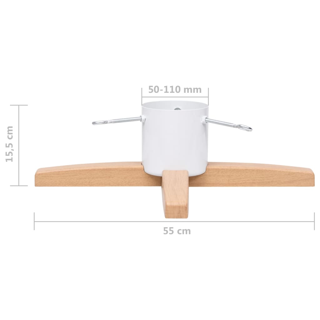 vidaXL Pied de flèche standard 55x55x15,5 cm