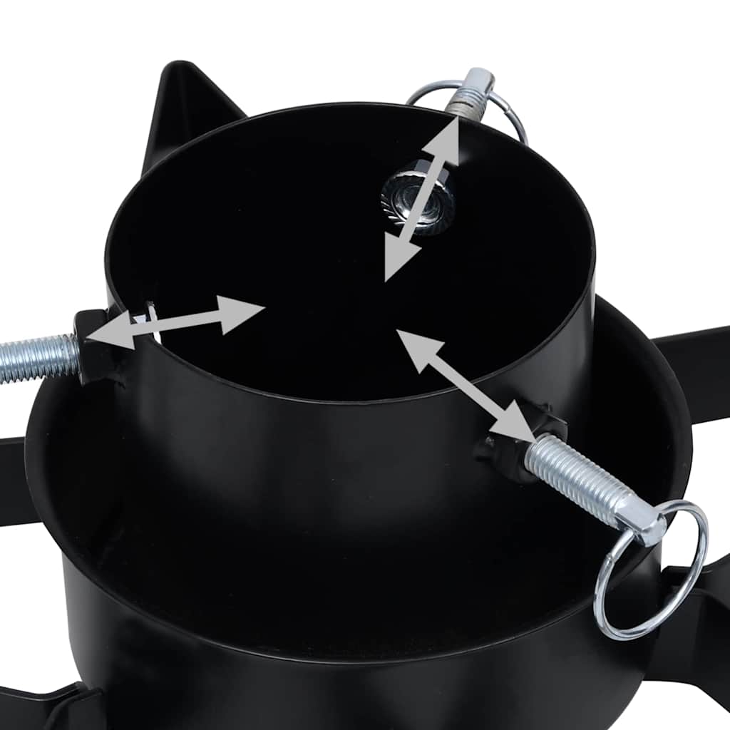 vidaXL Christmas Tree Stand 47x47x13.5 cm black