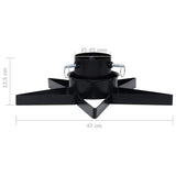 vidaXL Christmas Tree Stand 47x47x13.5 cm black