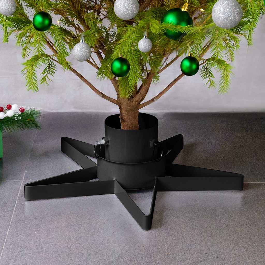 vidaXL Christmas Tree Stand 47x47x13.5 cm black