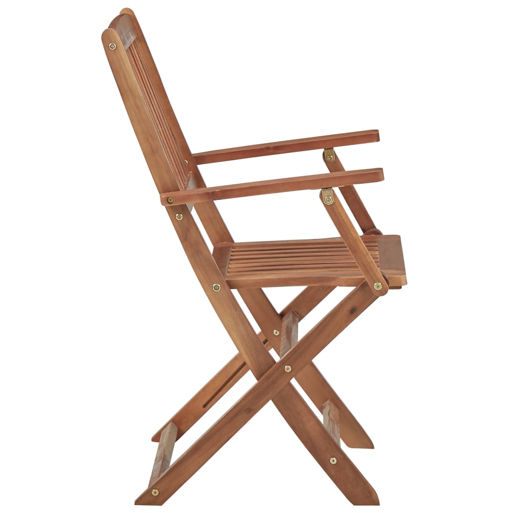 vidaXL Garden Chairs 6 pcs Foldable Solid Acacia Wood