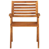 vidaXL Garden Chairs 6 pcs Solid Acacia Wood