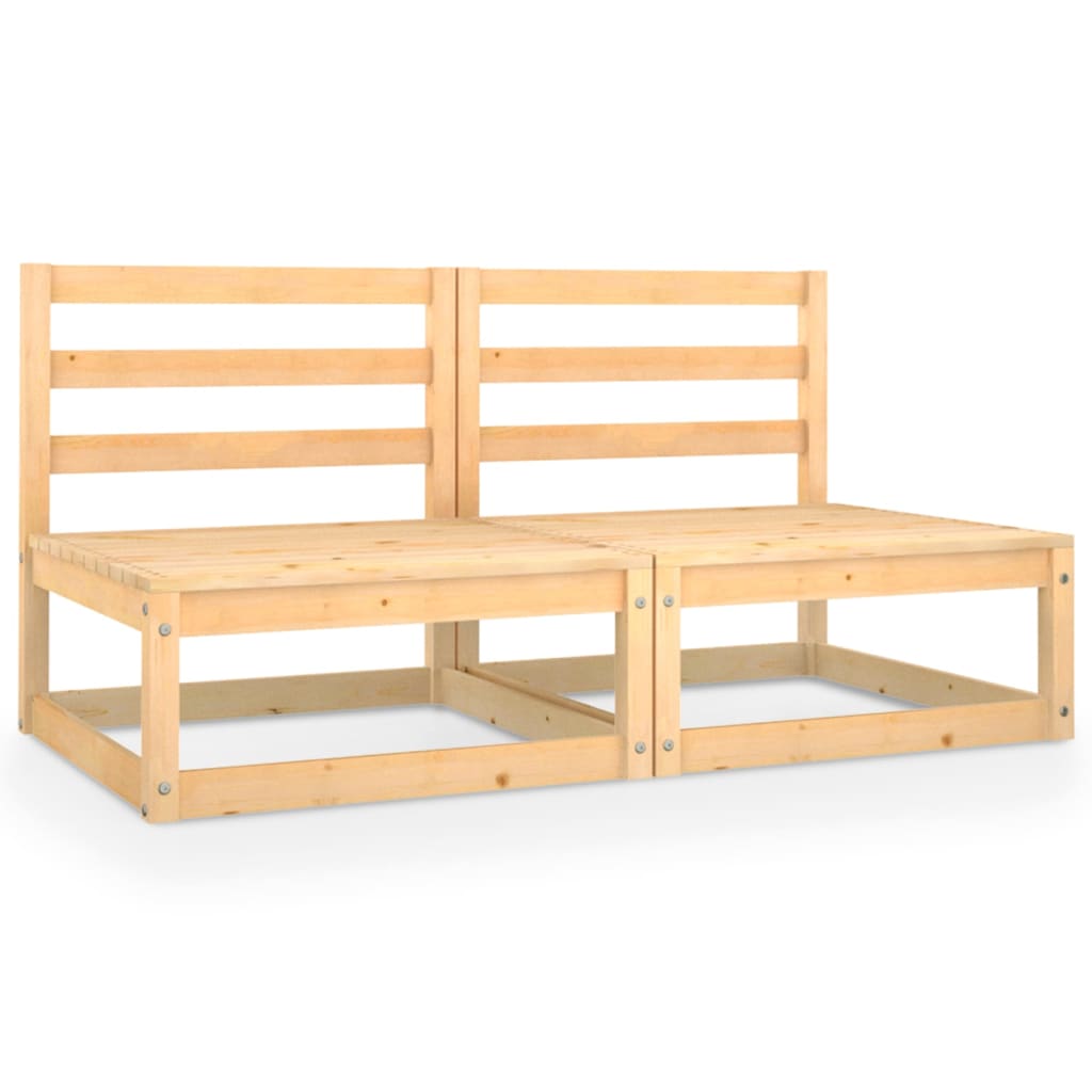 vidaXL 2-seater Garden Bench Solid Pinewood